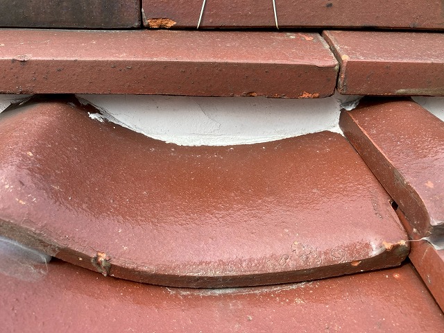 棟の漆喰にも劣化なし